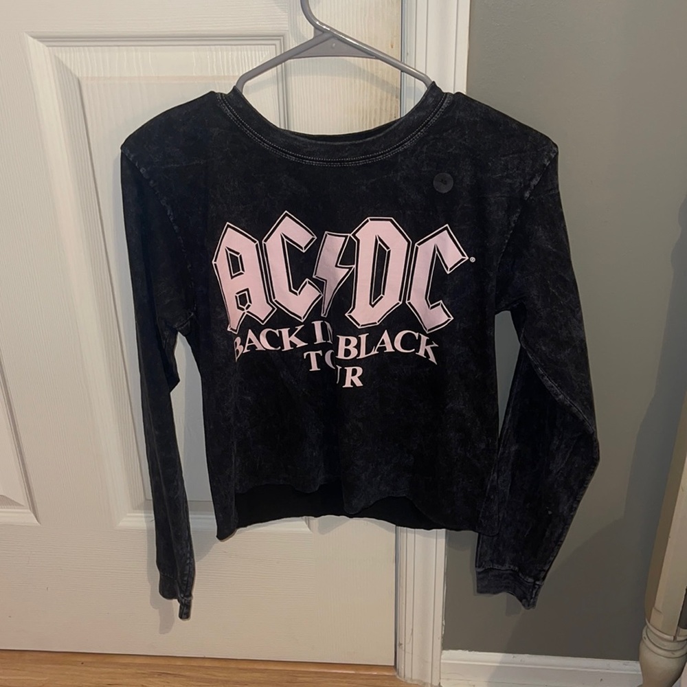 AC/DC cropped tee